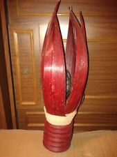 lampada da tavolo etnica in cocco usata