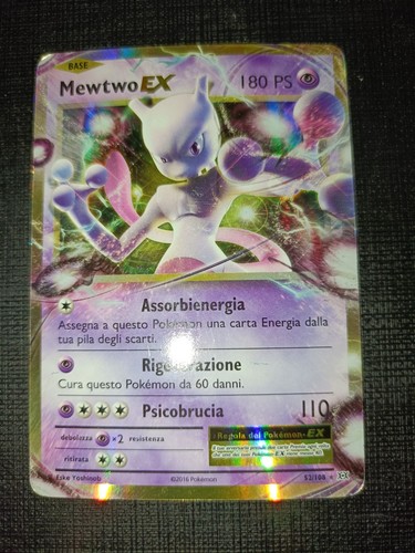 Carta pokemon mewtwo 2016 - pokemon, ex