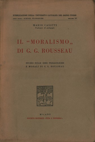 Moralismo g rousseau - il, di