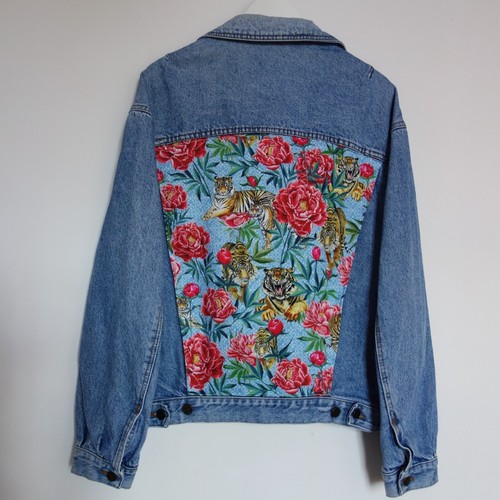 Giacca denim donna blu