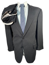 PRINCIPE Mens Black Pinstripe