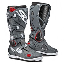 SIDI Crossfire 2 Srs Motocross MX Enduro Moto Stivali Grigio/Grigio