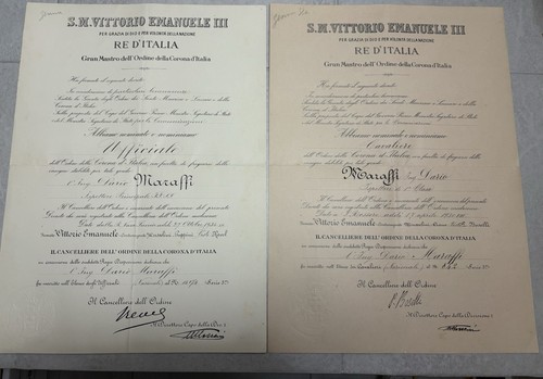 Lotto diplomi cavaliere - diplomi,