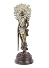 Scultura In Bronzo Figura Di