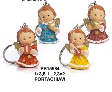 Portachiavi angeli colorati - portachiavi,