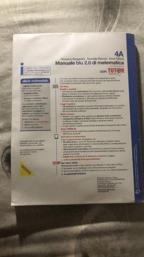 Manuale blu di - manuale, matematica