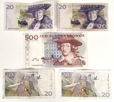 500 corone svedesi 2001/2016 +
