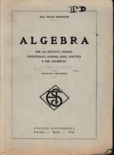 Algebra vol - vol., 2°.