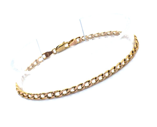 Bracciale maglia curb oro - in,