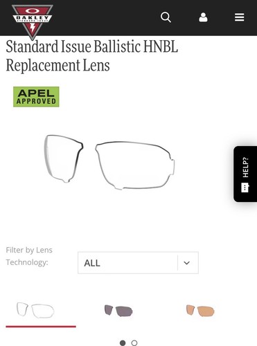 Oakley ballistic hnbl lente - ballistic,
