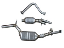 Scarico acciaio inox con catalizzatore senza silenziatore per Mercedes 380SL e 560SL R107