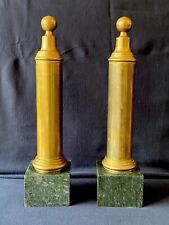 Coppia di Colonne in Ottone su