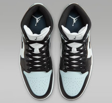 Jordan 1 Mid Black Aura White