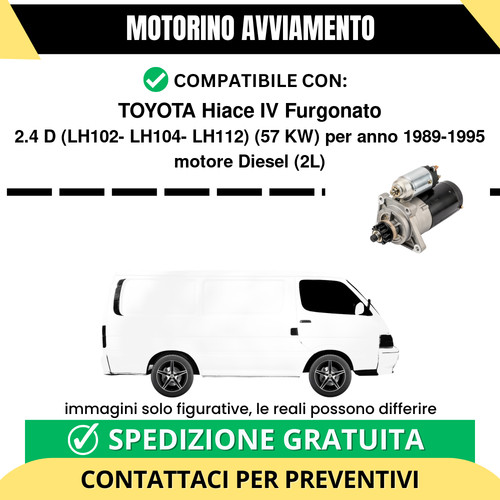 Motorino avviamento toyota - avviamento,
