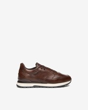 Sneakers Nero Giardini Uomo In Pelle I400413U Delavato Beige