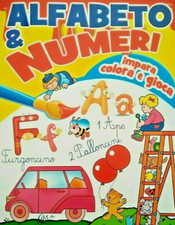Alfabeto & Numeri, impara colora e gioca, 98 pagine Illustrate MK Libri