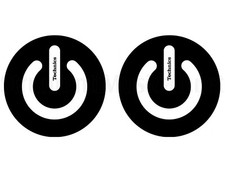 Coppia Feltri Panni Antistatici per Giradischi Slipmats Technics ON-OFF By Magma