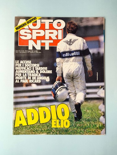 Autosprint 1986 morte elio - 21-1986,