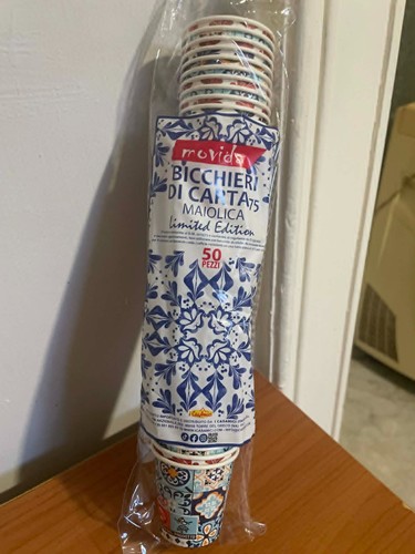 Bicchieri carta maiolica - bicchieri, di