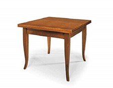 Tavolo quadrato allungabile al doppio a libro a ribalta  casa ristorante noce