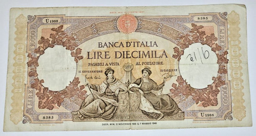 Banconota repubblica italiana - banconota,