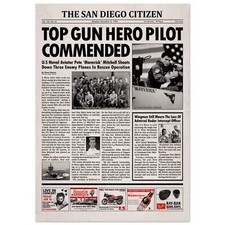 Stampa poster giornale Top Gun