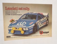 Inserto pubblicità ritaglio 1984 Lanciati nel rally Lancia 037 Burago