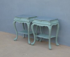 Coppia di comodini mobiletti tavolini laccati Shabby Chic, '900!