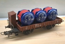 LIMA HO H0 OTTIMO CARRO MERCI P660 PIANALE LOWENBRAU FS TRENINO ELETTRICO BIRRA