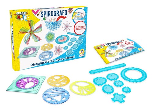 Spirografo stencil plastiart - spirografo,