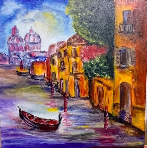 Quadro acrilico tela 40x40 - quadro, tela.