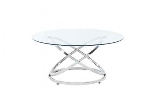 90x90x46cm round clear - 90x90x46cm, glass