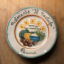 piatto buon ricordo Il Tartufo Parma Trittico 1974 Timbro 11G Seconda Emissione