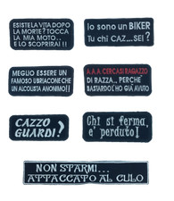 Patch toppe scritte moto