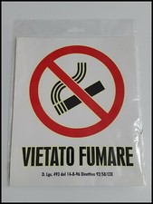 PVC sign adhesive "SMOKING