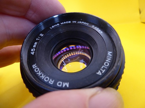 Obiettivo minolta rokkor - md, 45