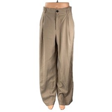 Zara Beige Pleated High