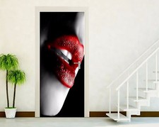 ADESIVI PORTE ADESIVO PORTA WALL STICKERS DECORAZIONE CASA BOCCA LABBRA  P05