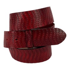 Cintura in pelle "Maschio red"