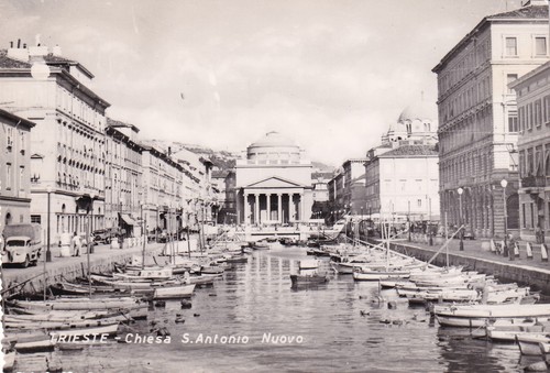 Cartolina trieste chiesa - trieste, /