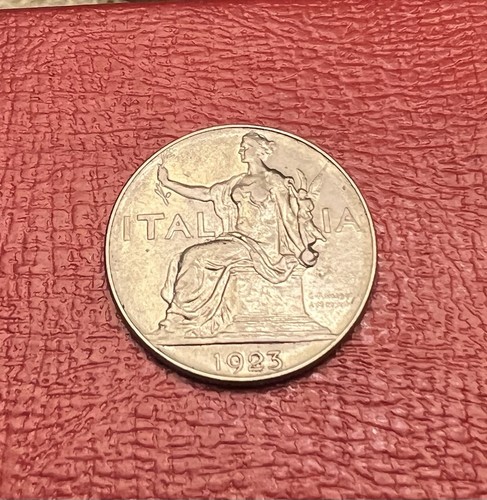 1923 italia moneta - italia,