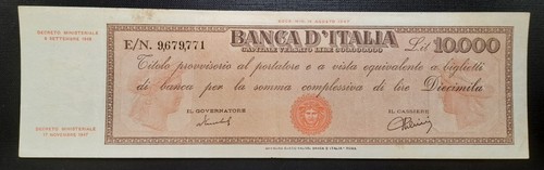 000 lire titolo - 10.000, provvisorio