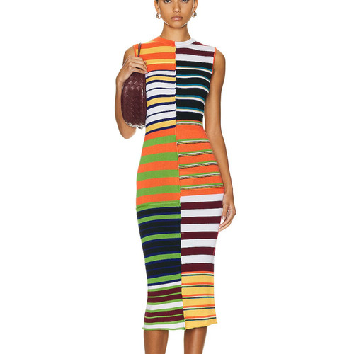 Abito midi marni misto righe - midi, a