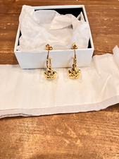 Chanel camellia gold hoop - chanel,