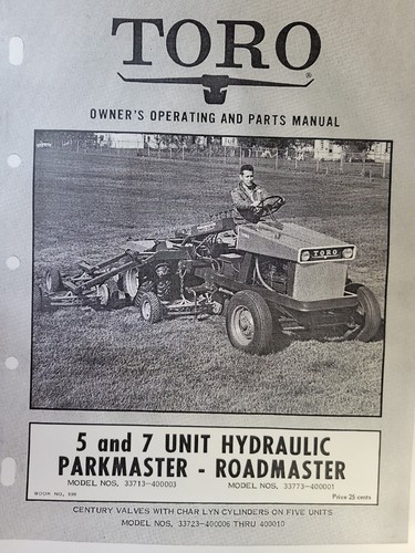 Toro unità roadmaster - e, 7