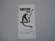 advertising Pubblicità 1962 OLIO SINCLAIR OILS
