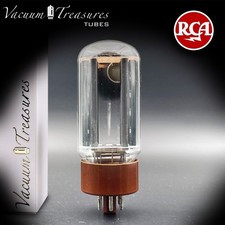 5R4GYB RCA Black Plates Top Side Disc Getter Funke Tested Radio Tube USA '60s