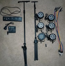 Luci DJ LED DMX Testa Par Effetto Stage Sistema di Illuminazione Completo 