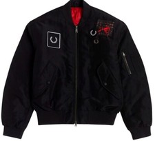 GIACCA BOMBER DA UOMO FRED PERRY GRAFICA J1540 102 NERA NUOVA CON ETICHETTE
