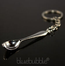 FUNKY MINIATURE SPOON KEYRING ALICE WONDERLAND CHARM CUTE HIPPY FESTIVAL PARTY